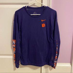 NIKE Clemson Long Sleeve Shirt NWOT